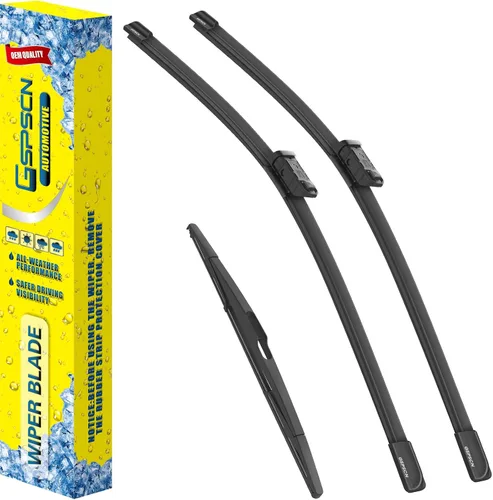 Vista 12 de GSPSCN 2 limpiaparabrisas de repuesto para Cooper R55, R56, R57, 2013, 2014, 2015, 19 + 18 pulgadas (juego de 2)