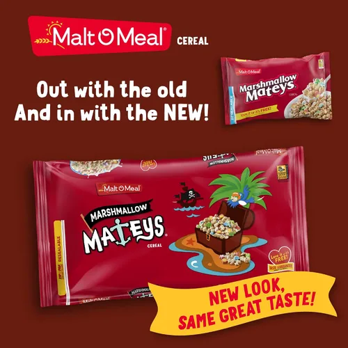 Vista 3 de Malt-O-Meal Cereal de desayuno Marshmallow Mateys®, 23 onzas (paquete de 9)