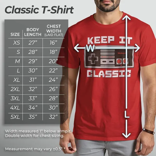 Vista 4 de Nintendo Camiseta Keep It Classic para hombre Athletic Heather