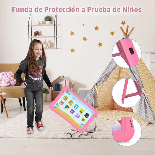 Vista 5 de Tableta para niños de 10 pulgadas, control parental, educativo
