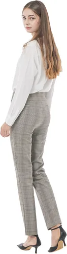 Vista 5 de May You Be Pantalones casuales de negocios súper elásticos de ajuste recto y cómodos para mujer