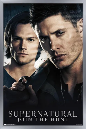 Vista 11 de Trends International Supernatural - Póster de pared de hermanos, 14.725 x 22.375 pulgadas, versión enmarcada de madera de granero