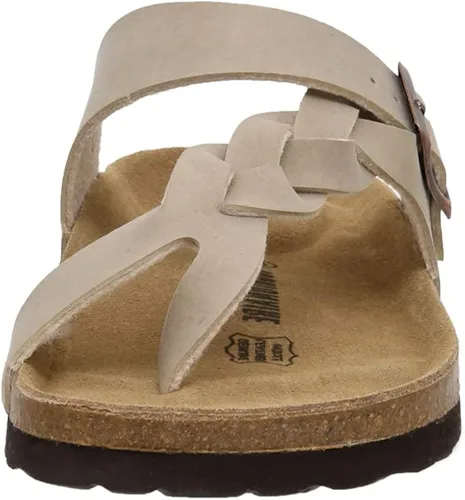 Vista 2 de Sandalia de corcho para mujer, con plantilla de corcho, con comodidad y anchos disponibles