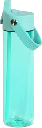 Vista 17 de Elemental Botella de agua Splash con pajilla, botella de agua reutilizable de plástico Tritan sin BPA con correa, ideal para viajes, gimnasio