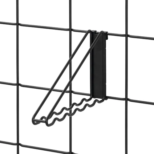 Vista 5 de InterDesign Jayce Sistema de pared metálica, panel de organización modular de rejilla para el almacenamiento adicional en la cocina