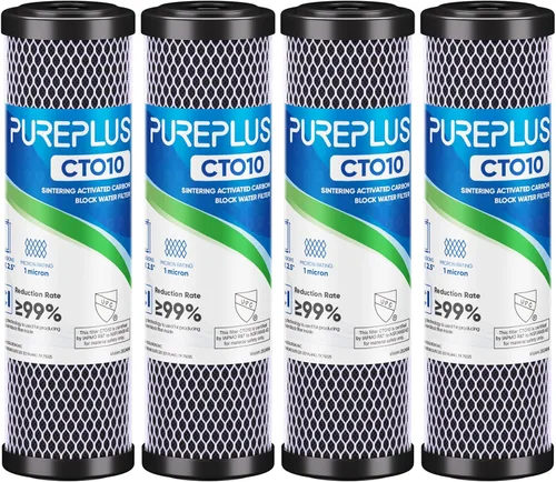 Vista 15 de PUREPLUS Filtro de agua de carbono CTO para toda la casa de 1 micrón, 2.5