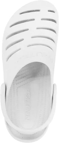 Vista 4 de Nautica Zuecos para mujer - Sandalias deportivas - Zapatos de agua sin cordones con correa trasera ajustable - Zapatos deportivos de playa - River