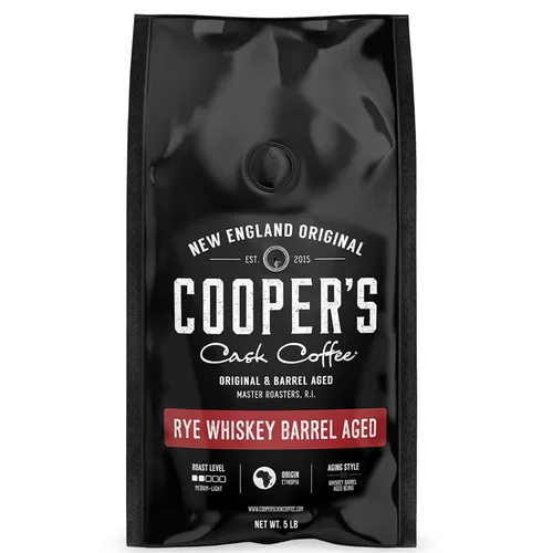 Vista 13 de Café envejecido en barril de whisky bourbon – tostado medio oscuro – Grano entero, granos colombianos envejecidos en barriles de whisky bourbon