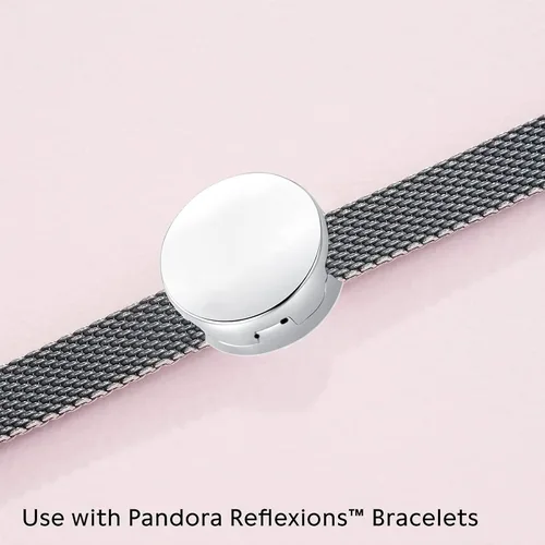 Vista 4 de Tree Reflexions - Dije redondo con clip para pandora reflexiones, pulsera de circonitas cúbicas, regalo para ella