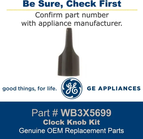 Vista 2 de GE Appliances WB3X5699 - Perilla de temporizador de reloj OEM para rangos