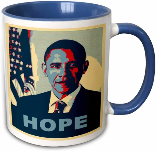 Vista 8 de 3dRose President Barack Obama in Hope Pop Art - Taza de 11 onzas, color negro
