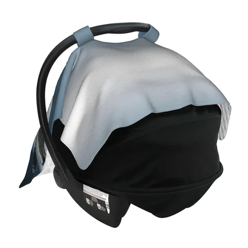 Vista 4 de Cubierta de toldo para asiento de automóvil para bebé, suave y transpirable, fundas de lactancia materna, multiuso, cochecito, sombrilla, regalo