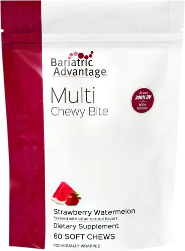Vista 8 de Bariatric Advantage Multi Chewy Bite - Multivitamínico suave para masticar para pacientes de cirugía bariátrica - Multivitamínico masticable