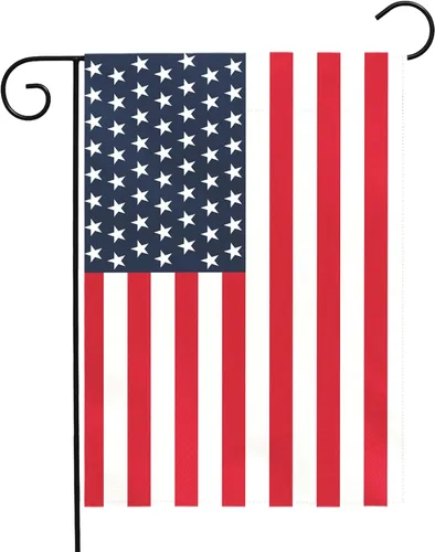 Vista 89 de Bandera de jardín floral de verano (bandera de jardín de águila del 4 de julio)