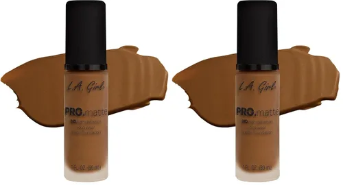 Vista 15 de L.A. Girl PRO.Matte Foundation, Sand GLM678 (Paquete de 2)