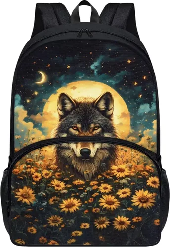 Vista 34 de American Flag Fire Galaxy Pattern Kids Backpack for Boys Girls Elementary Students Bookbag Middle School Bag Lightweight Children Travel Bag