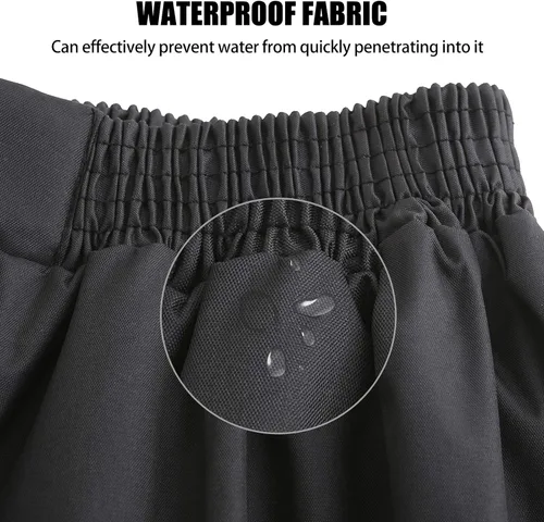 Vista 4 de AYKRM Pantalones de lluvia impermeables de alta visibilidad reflectantes para pesca, motocicleta, ciclismo, agricultura, senderismo, trabajos