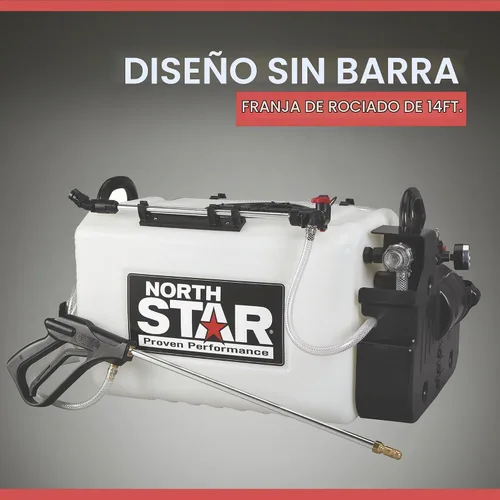 Vista 2 de NorthStar Rociador de transmisión y punto sin auge ATV - Tanque de 16 galones, 2.2 GPM, 12V, 70 PSI, franja de pulverización de 14 pies, bomba a