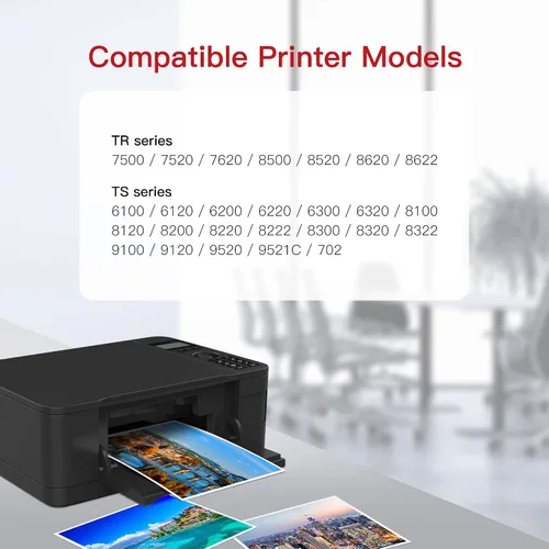 Vista 4 de Cartucho de tinta compatible PGI-280XXL/CLI-281XXL para Canon Ink 280 y 281 Cartucho de alto rendimiento para PIXMA TS9120 TS6220 TR8500 TR8520