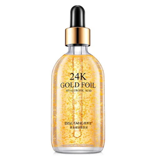 Vista 3 de Ofanyia Esencia de ácido hialurónico de lámina de oro de 24 K, líneas finas suaves hidratantes, antienvejecimiento, elimina arrugas, suero facial