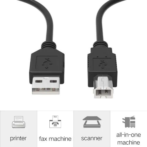 Vista 2 de ABLEGRID Cable USB de 6 pies para Provo Craft Cricut Gypsy GPSY0001 Máquina de diseño portátil