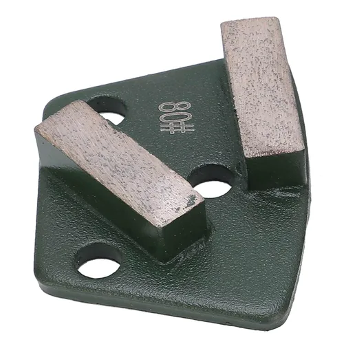 Vista 8 de Estink 3 piezas Trapezoidal de pulido de pisos de hormigón trapezoidal, grano 80 2 dientes largos, compatible con amoladoras de piso y amoladoras