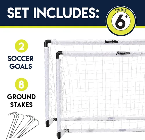 Vista 4 de Franklin Sports MLS Mini Goal Set - 54 pulgadas