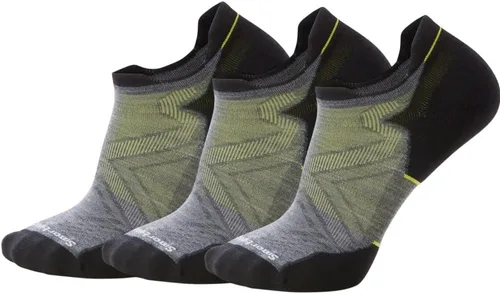 Vista 10 de Smartwool Calcetines de tobillo bajo con amortiguación específica para correr para hombre GRIS (MEDIUM GRAY)