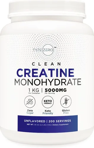 Vista 6 de Monohidrato de creatina tipo cero polvo (17.64 oz) Frambuesa azul, sin gluten Monohidrato de creatina micronizada, libre de OMG, apto para dieta