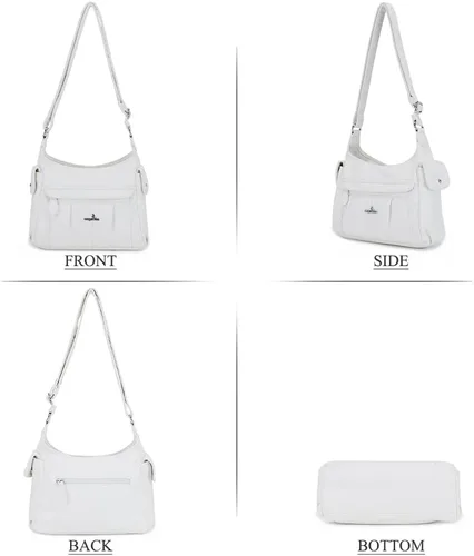Vista 3 de Angelkiss - Bolsos cruzados para mujer, bolsos de hombro para mujer, bolsos y monederos medianos de piel sintética