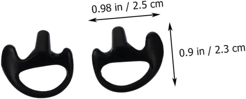 Vista 2 de 3 pares de moldes de silicona para oídos, tubo acústico, para negro, cómodo, no deformable, ajuste seguro para ejercicio