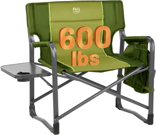 Vista 14 de TIMBER RIDGE Silla de directores extra ancha, sillas de camping plegables