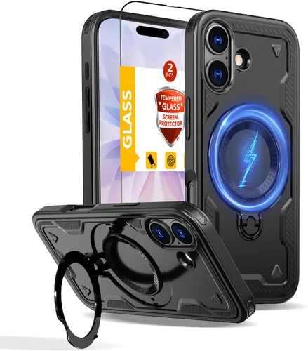 Vista 51 de Funda magnética para Google Pixel 9A compatible con cargador inalámbrico MagSafe, para Pixel 9A, funda de teléfono integrada de 360 °, con 2