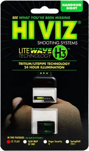 Vista 2 de HiViz® Litewave H3 Vista Tritium LitePipe Día/Noche para CZ 75