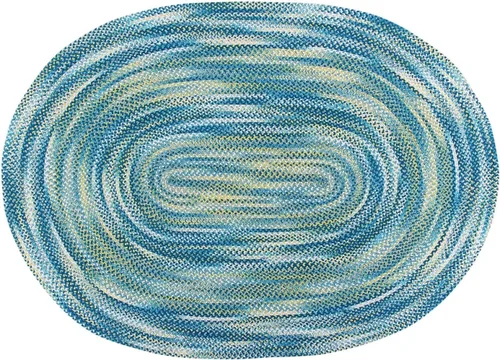 Vista 10 de Better Trends Alfombra trenzada degradada, ovalada, reversible y duradera, 100% algodón suave, ideal para cocina, sala de estar, dormitorio, tapete