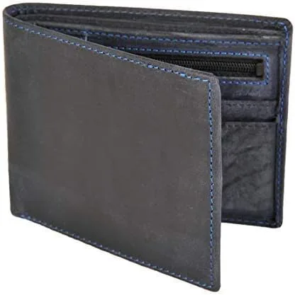 Vista 2 de Hunter 707 - Cartera delgada para identificación y tarjetero en cuero envejecido