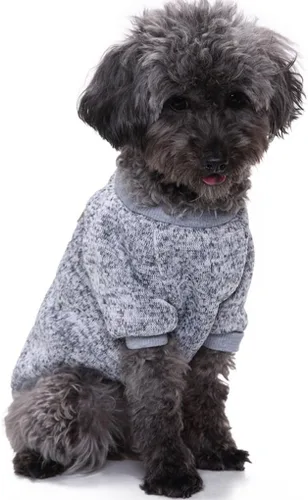 Vista 16 de Suéter de punto clásico para perros y mascotas, cálido para invierno, abrigo para cachorros y mascotas, ropa de suéter suave para perros pequeños