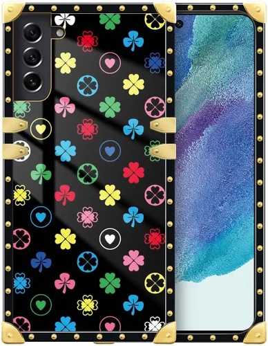 Vista 168 de Funda compatible con Samsung Galaxy S10 4G, TPU suave de lujo y parte trasera de policarbonato duro para niñas y mujeres, funda protectora a prueba