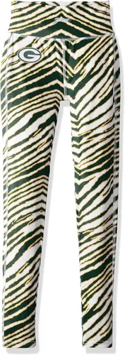 Vista 33 de Zubaz - Leggings con estampado de cebra para mujer con licencia oficial de la NFL, color del