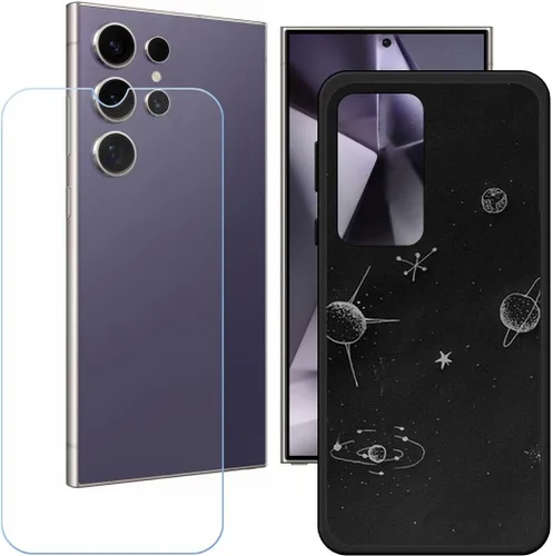 Vista 13 de Funda de TPU para Echoamo C24 Ultra + HD de vidrio templado, carcasa de silicona protectora trasera – 9 dureza anti-arañazos protector de pantalla