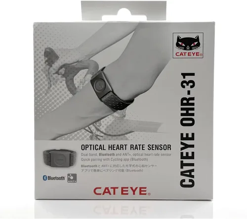 Vista 8 de CATEYE OHR-31 Sensor óptico de frecuencia cardíaca – Bluetooth/ANT+, monitor de frecuencia cardíaca recargable USB para carretera, ciclismo