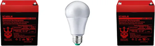 Vista 8 de Neptune - Batería de 485LM compatible con Liftmaster Chamberlain 485LM para abridor de puerta de garaje con bombilla LED de repuesto extra brillante