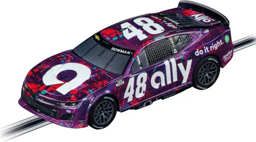 Vista 3 de Carrera GO 62582 NASCAR Talladega Competition - Juego de pista de carreras de juguete para niños, incluye 2 controladores de mano y 2 autos