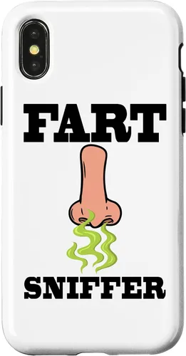 Vista 5 de Fart Sniffer Shirt, Gross Dad Joke Shirt, Weird Funny Fart Case for iPhone 17