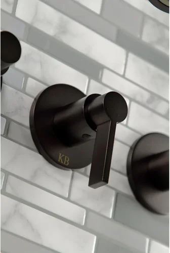 Vista 9 de Kingston KBX8133NDL - Grifo para bañera y ducha, latón antiguo
