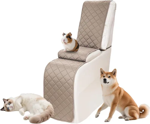 Vista 120 de Fundas impermeables para sofá reclinable seccional en forma de L, 7 piezas, antideslizantes, lavables, juego de fundas reclinables para mascotas