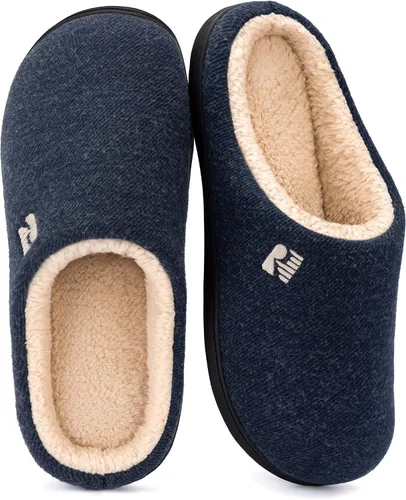 Vista 7 de RockDove Pantuflas tipo zueco con forro de sherpa para hombre