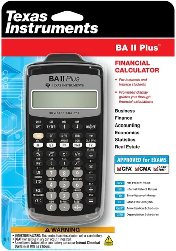 Vista 4 de Texas Instruments Calculadora Financiera Avanzada Profesional BA II Plus