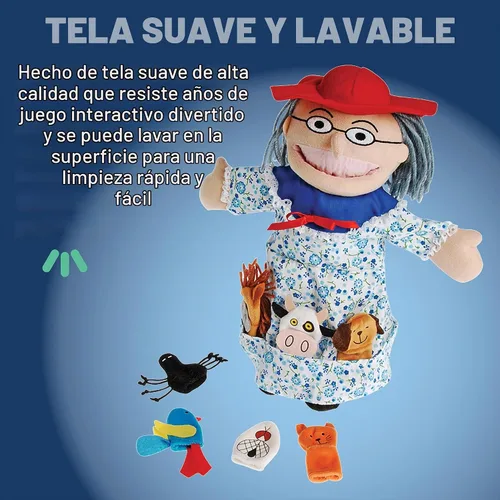 Vista 7 de Había una anciana que. Juego de marionetas