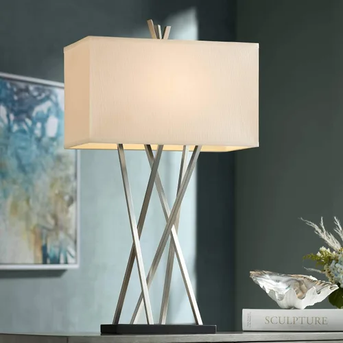 Vista 2 de Asymmetry - Lámpara de mesa grande de 30 pulgadas, diseño geométrico